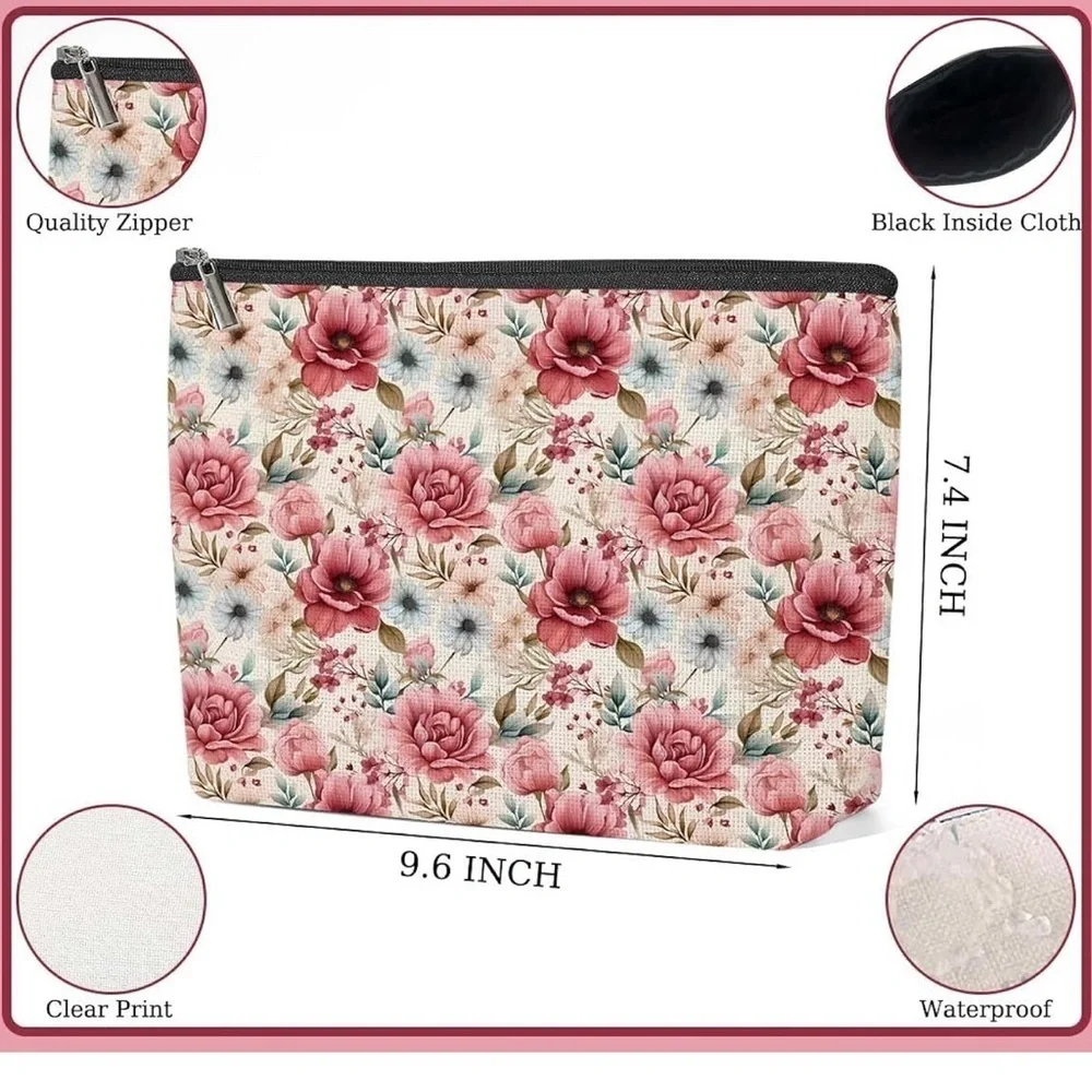 Brand new Floral Print Cosmetic Bag